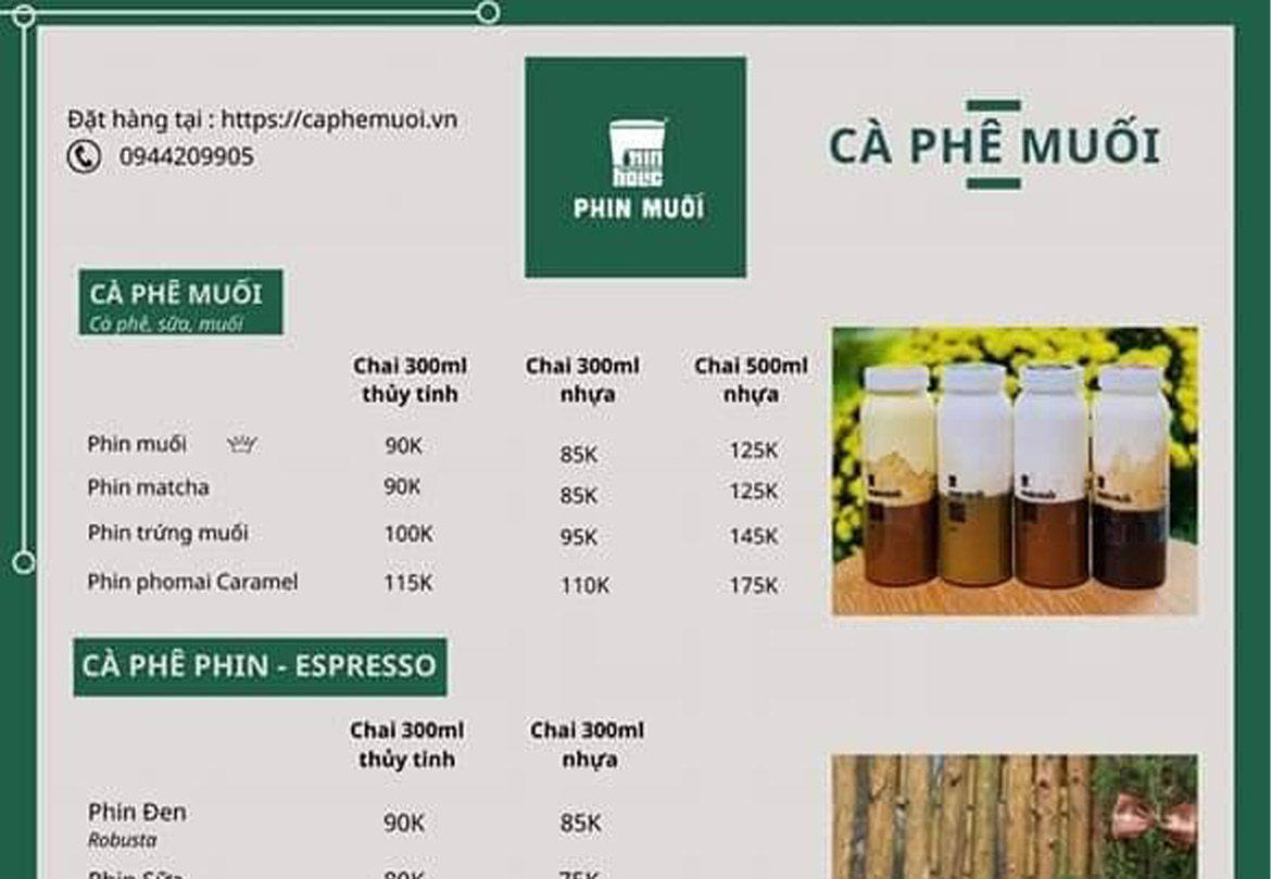 Khám phá menu nhà Muối